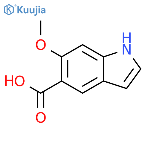6-methoxy-1H-indole-5-carboxylic acid structure