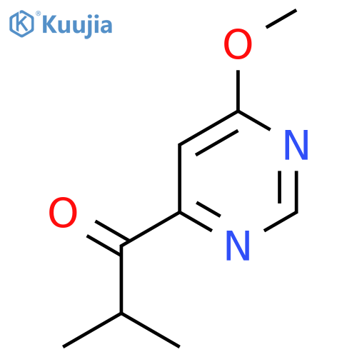 1-(6-Methoxypyrimidin-4-yl)-2-methylpropan-1-one structure