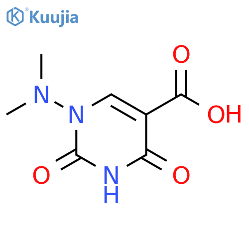 1-(dimethylamino)-2,4-dioxo-1,2,3,4-tetrahydropyrimidine-5-carboxylic acid structure