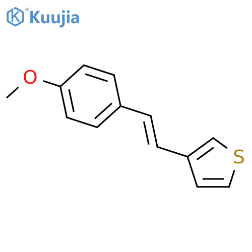 3-[2-(4-Methoxyphenyl)ethenyl]thiophene structure