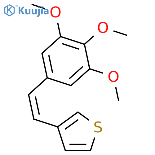 Thiophene, 3-[(1Z)-2-(3,4,5-trimethoxyphenyl)ethenyl]- structure