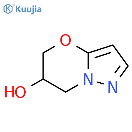 5H,6H,7H-pyrazolo3,2-b1,3oxazin-6-ol structure