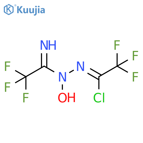 Ethanimidic acid, 2,2,2-trifluoro-N-hydroxy-, (2Z)-(1-chloro-2,2,2-trifluoroethylidene)hydrazide, (1Z)- (9CI) structure
