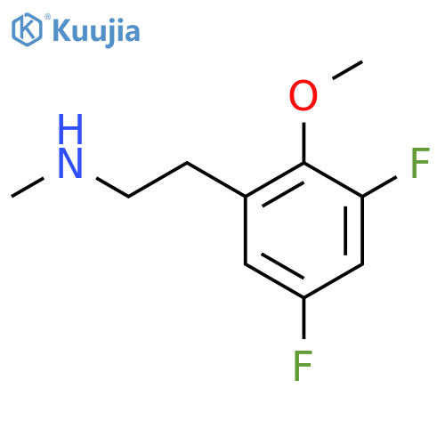 2-(3,5-difluoro-2-methoxyphenyl)ethyl(methyl)amine structure