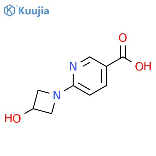 6-(3-hydroxyazetidin-1-yl)nicotinic acid structure