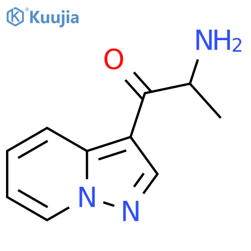2-amino-1-{pyrazolo1,5-apyridin-3-yl}propan-1-one structure