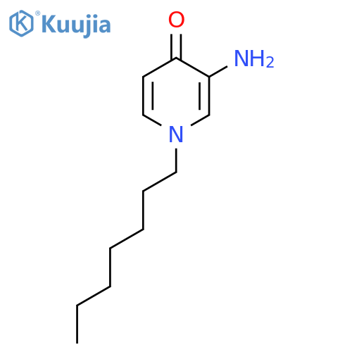 3-amino-1-heptyl-1,4-dihydropyridin-4-one structure