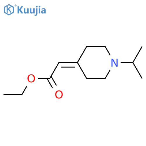ethyl 2-1-(propan-2-yl)piperidin-4-ylideneacetate structure