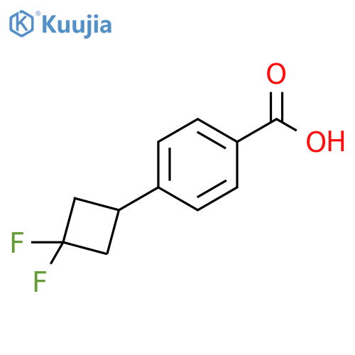 4-(3,3-difluorocyclobutyl)benzoic acid structure