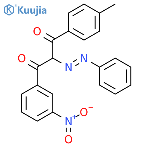 1,3-Propanedione, 1-(4-methylphenyl)-3-(3-nitrophenyl)-2-(phenylazo)- structure