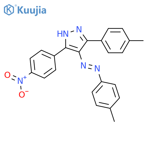 1H-Pyrazole,3-(4-methylphenyl)-4-[(4-methylphenyl)azo]-5-(4-nitrophenyl)- structure