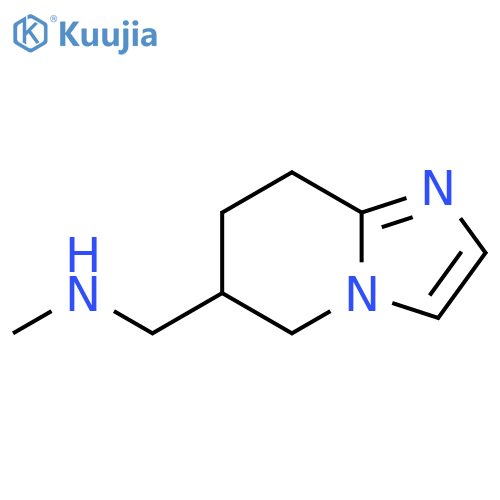 N-methyl-1-(5,6,7,8-tetrahydroimidazo[1,2-a]pyridin-6-yl)methanamine structure