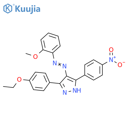 1H-Pyrazole,3-(4-ethoxyphenyl)-4-[(2-methoxyphenyl)azo]-5-(4-nitrophenyl)- structure