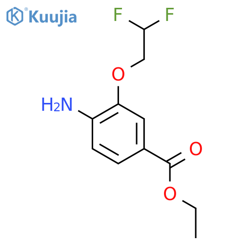 ethyl 4-amino-3-(2,2-difluoroethoxy)benzoate structure