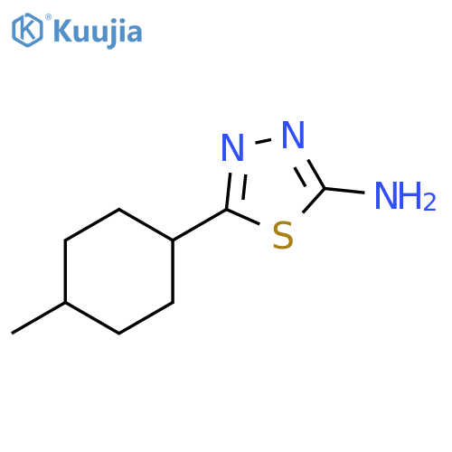 5-(4-methylcyclohexyl)-1,3,4-thiadiazol-2-amine structure