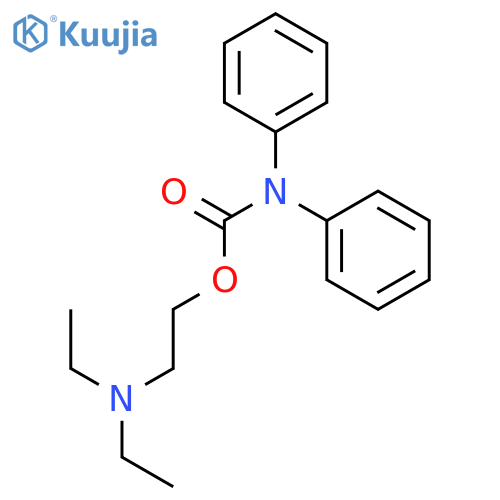 Carbamic acid,diphenyl-, 2-(diethylamino)ethyl ester (6CI,7CI,8CI,9CI) structure