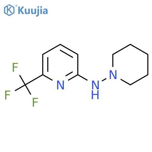 N-Piperidin-1-yl-6-(trifluoromethyl)pyridin-2-amine structure