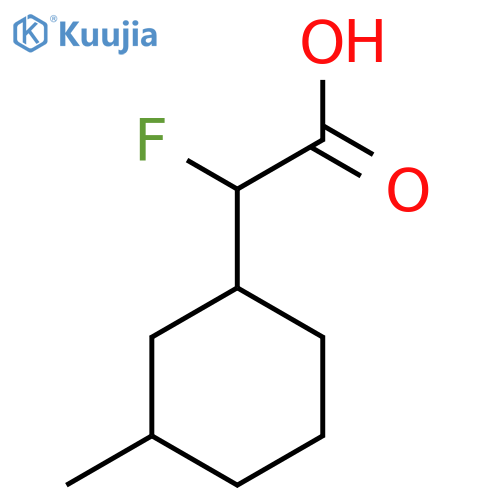 2-Fluoro-2-(3-methylcyclohexyl)acetic acid structure