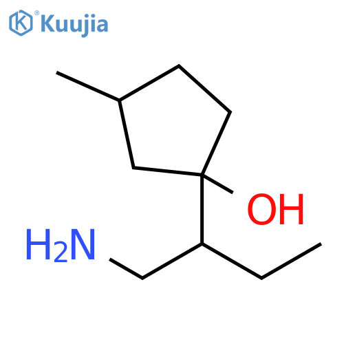 Cyclopentanol, 1-[1-(aminomethyl)propyl]-3-methyl- structure