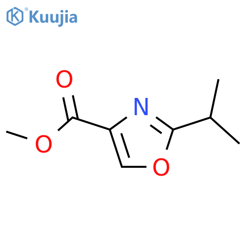methyl 2-(propan-2-yl)-1,3-oxazole-4-carboxylate structure