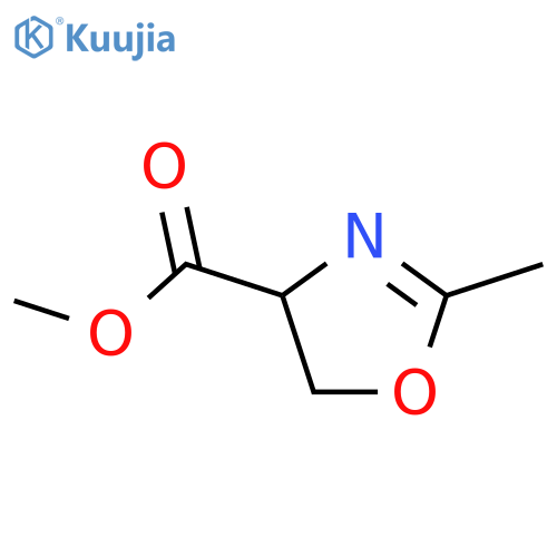 4,5-Dihydro-2-methyl-1,3-oxazole-4-carboxylic acid methyl ester structure