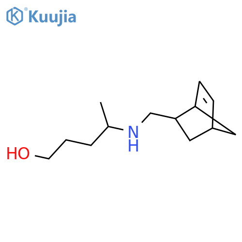 4-({bicyclo2.2.1hept-5-en-2-yl}methyl)aminopentan-1-ol structure