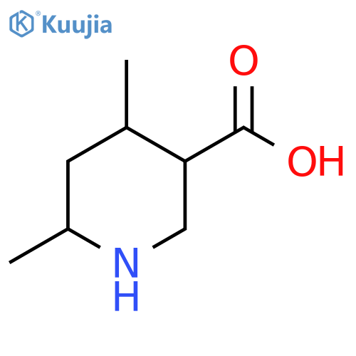 4,6-dimethylpiperidine-3-carboxylic acid structure