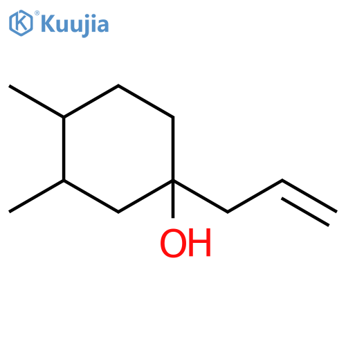 3,4-Dimethyl-1-(prop-2-en-1-yl)cyclohexan-1-ol structure