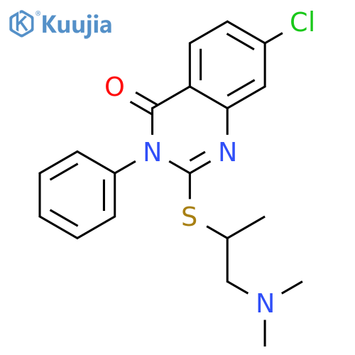 4(3H)-Quinazolinone,7-chloro-2-[[2-(dimethylamino)-1-methylethyl]thio]-3-phenyl- structure
