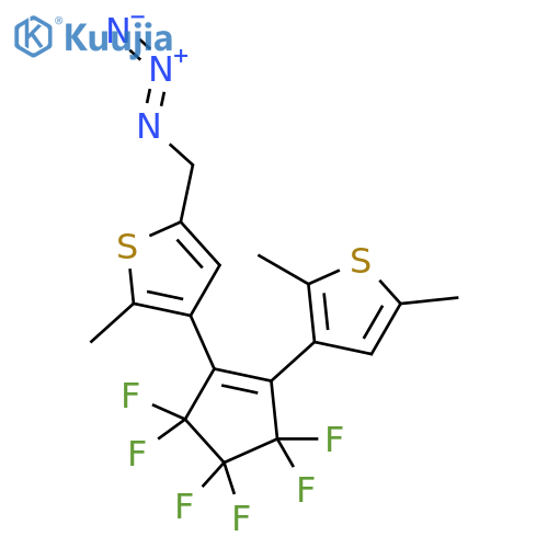 Thiophene, 5-(azidomethyl)-3-[2-(2,5-dimethyl-3-thienyl)-3,3,4,4,5,5-hexafluoro-1-cyclopenten-1-yl]-2-methyl- structure