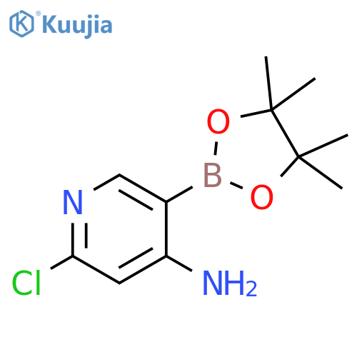 4-Pyridinamine, 2-chloro-5-(4,4,5,5-tetramethyl-1,3,2-dioxaborolan-2-yl)- structure