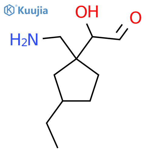 Cyclopentaneacetaldehyde, 1-(aminomethyl)-3-ethyl-α-hydroxy- structure