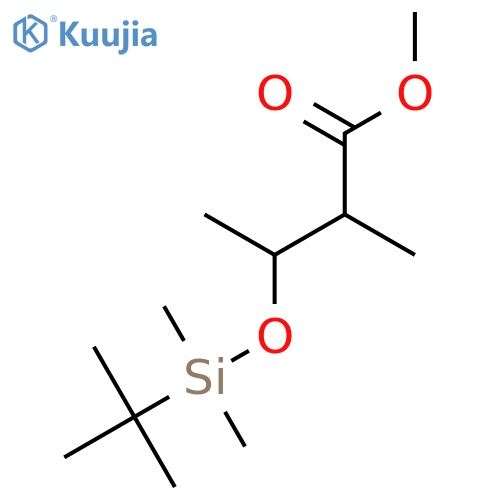 (R,S)-3-(Tert-butyldimethylsilyl)oxy-2-methyl-butanoic Acid Methyl Ester structure