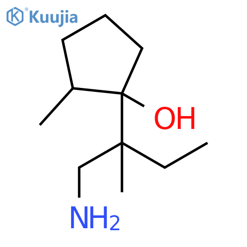 Cyclopentanol, 1-[1-(aminomethyl)-1-methylpropyl]-2-methyl- structure