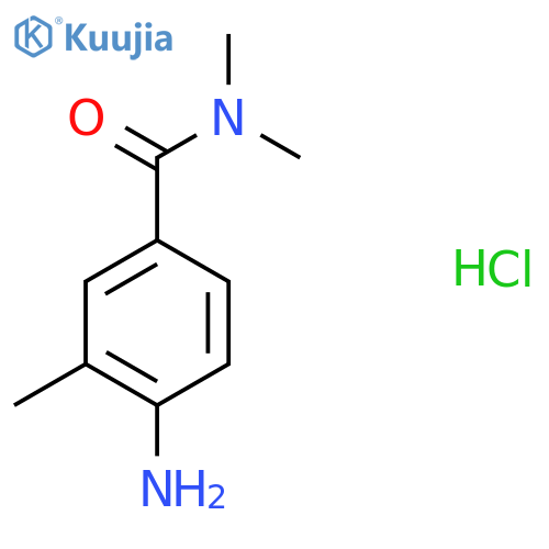 4-Amino-N,N,3-trimethylbenzamide hydrochloride structure