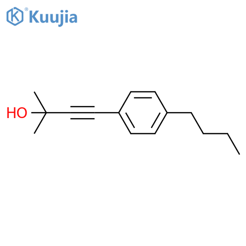 3-Butyn-2-ol, 4-(4-butylphenyl)-2-methyl- structure