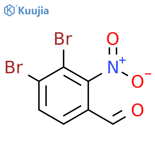 Benzaldehyde, 3,4-dibromo-2-nitro- structure