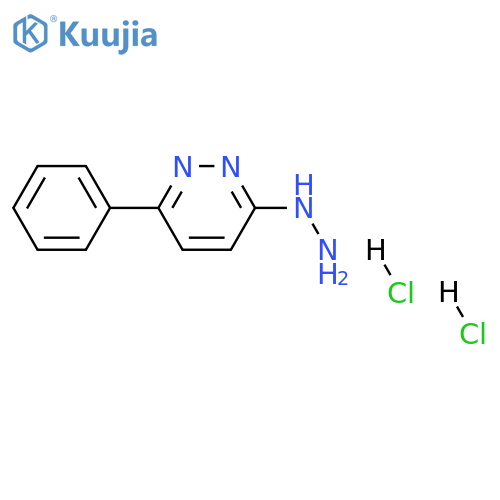 3-hydrazino-6-phenylpyridazine dihydrochloride structure