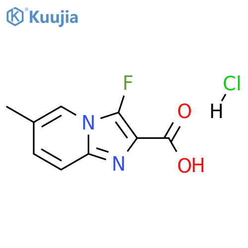 3-Fluoro-6-methylimidazo1,2-apyridine-2-carboxylic Acid Hydrochloride structure