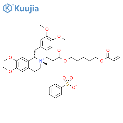 N-(5-(Propionyloxy)pentyl Acrylate) rac-cis-Laudanosine Benzenesulfonate structure