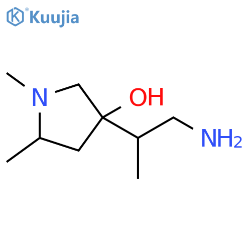 3-Pyrrolidinol, 3-(2-amino-1-methylethyl)-1,5-dimethyl- structure
