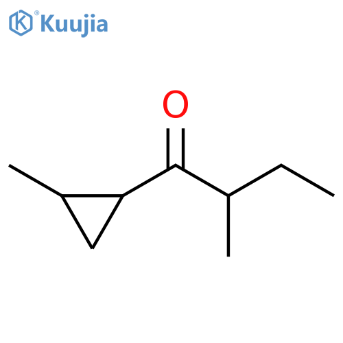 2-methyl-1-(2-methylcyclopropyl)butan-1-one, Mixture of diastereomers structure