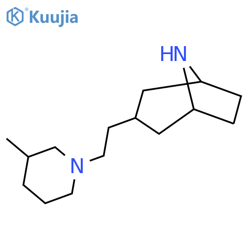 3-(2-(3-Methylpiperidin-1-yl)ethyl)-8-azabicyclo[3.2.1]octane structure