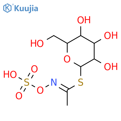 b-D-Glucopyranose, 1-thio-,1-[N-(sulfooxy)ethanimidate], monopotassium salt (9CI) structure