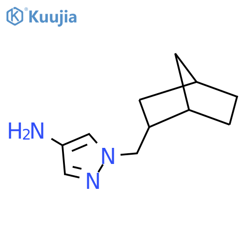 1-({bicyclo2.2.1heptan-2-yl}methyl)-1H-pyrazol-4-amine structure