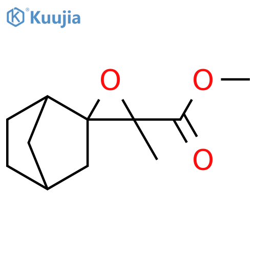 Spiro[bicyclo[2.2.1]heptane-2,2'-oxirane]-3'-carboxylic acid, 3'-methyl-, methyl ester structure