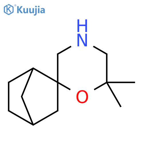 6',6'-dimethylspirobicyclo2.2.1heptane-2,2'-morpholine structure