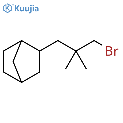 2-(3-bromo-2,2-dimethylpropyl)bicyclo2.2.1heptane structure