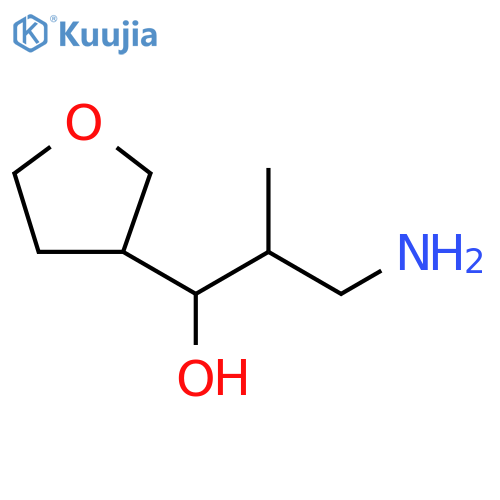 3-Furanmethanol, α-(2-amino-1-methylethyl)tetrahydro- structure
