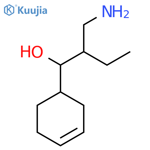 2-(Aminomethyl)-1-cyclohex-3-en-1-ylbutan-1-ol structure